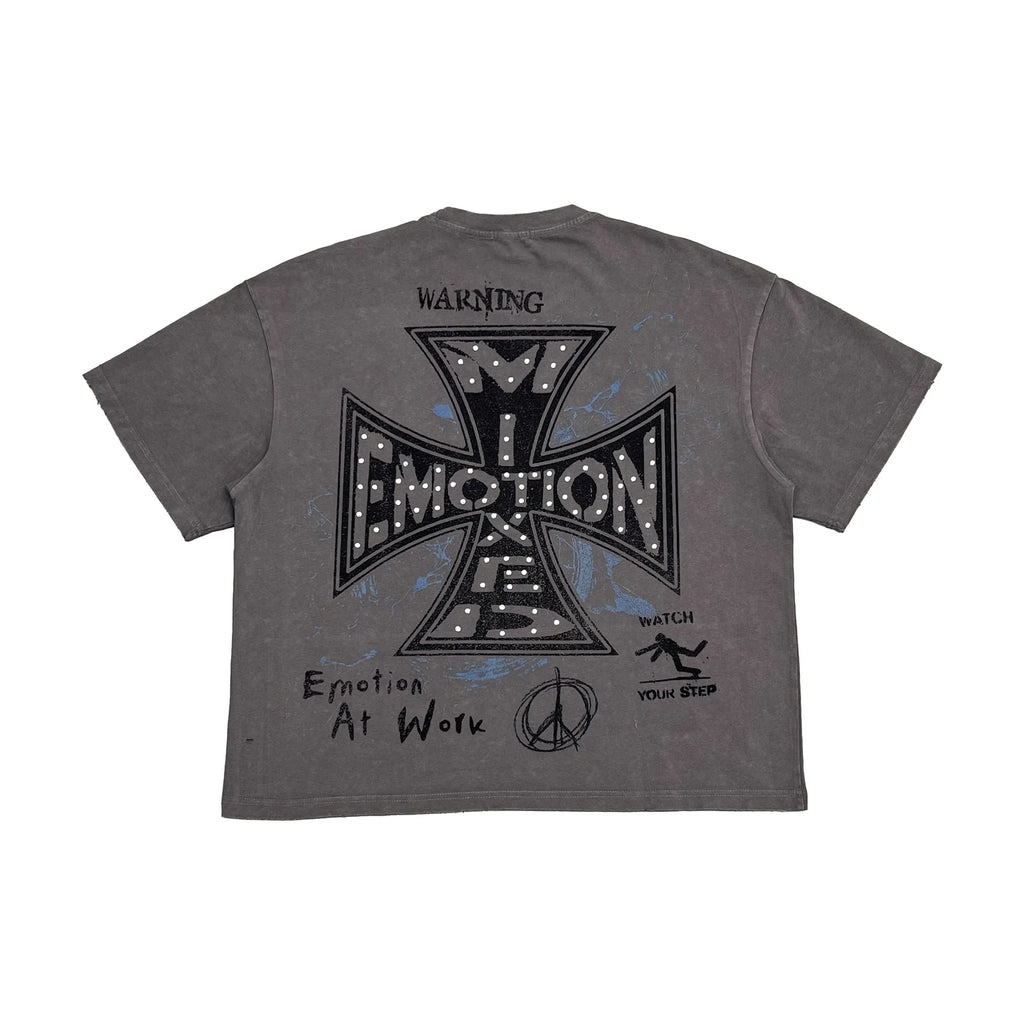 Mixed Emotion Grey “Friends” Tee