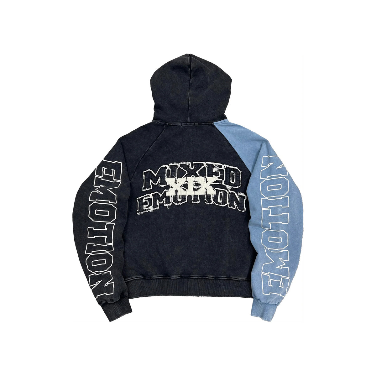 Mixed Emotion Blue “Split Decision” Hoodie