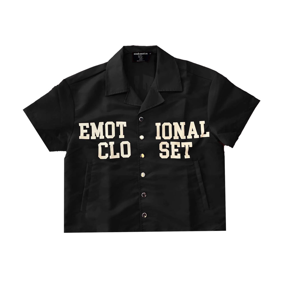 Mixed Emotion 'Backyard' Nylon Shirt (Black)