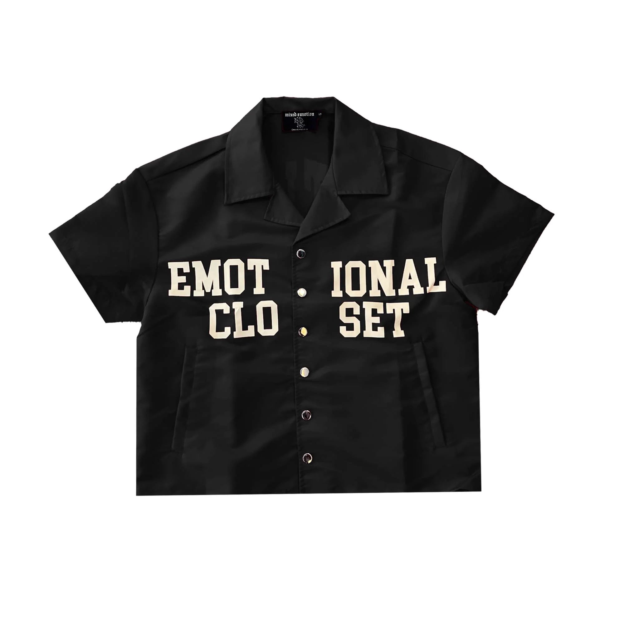Mixed Emotion 'Backyard' Nylon Shirt (Black)