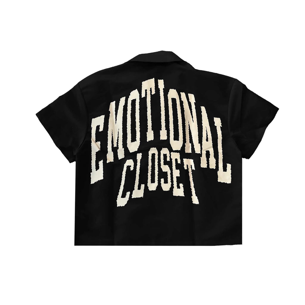 Mixed Emotion 'Backyard' Nylon Shirt (Black)