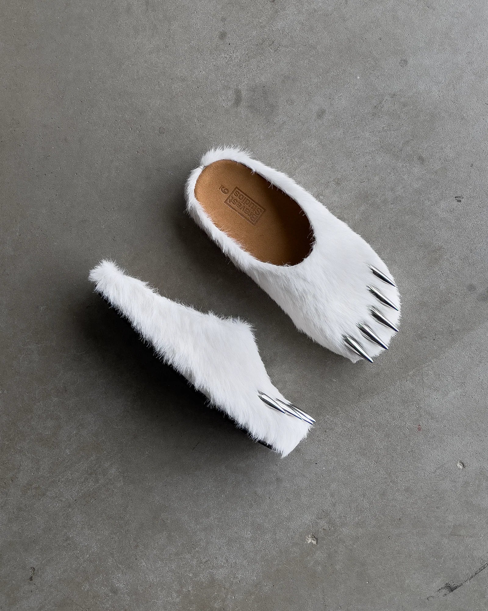 Bravest Studio 'White Bear Claw' Mules