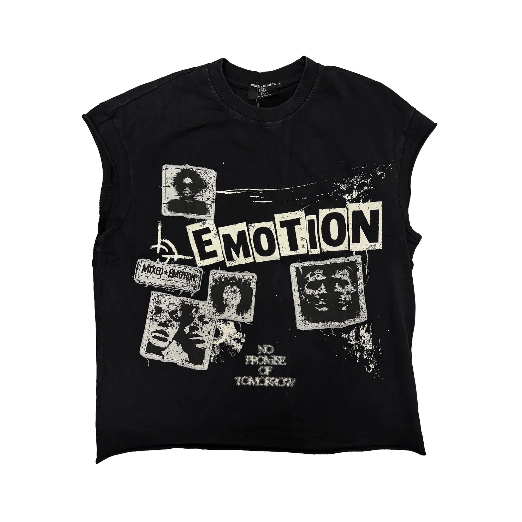 Mixed Emotion 'Newpapers' Sleeveless T-Shirt