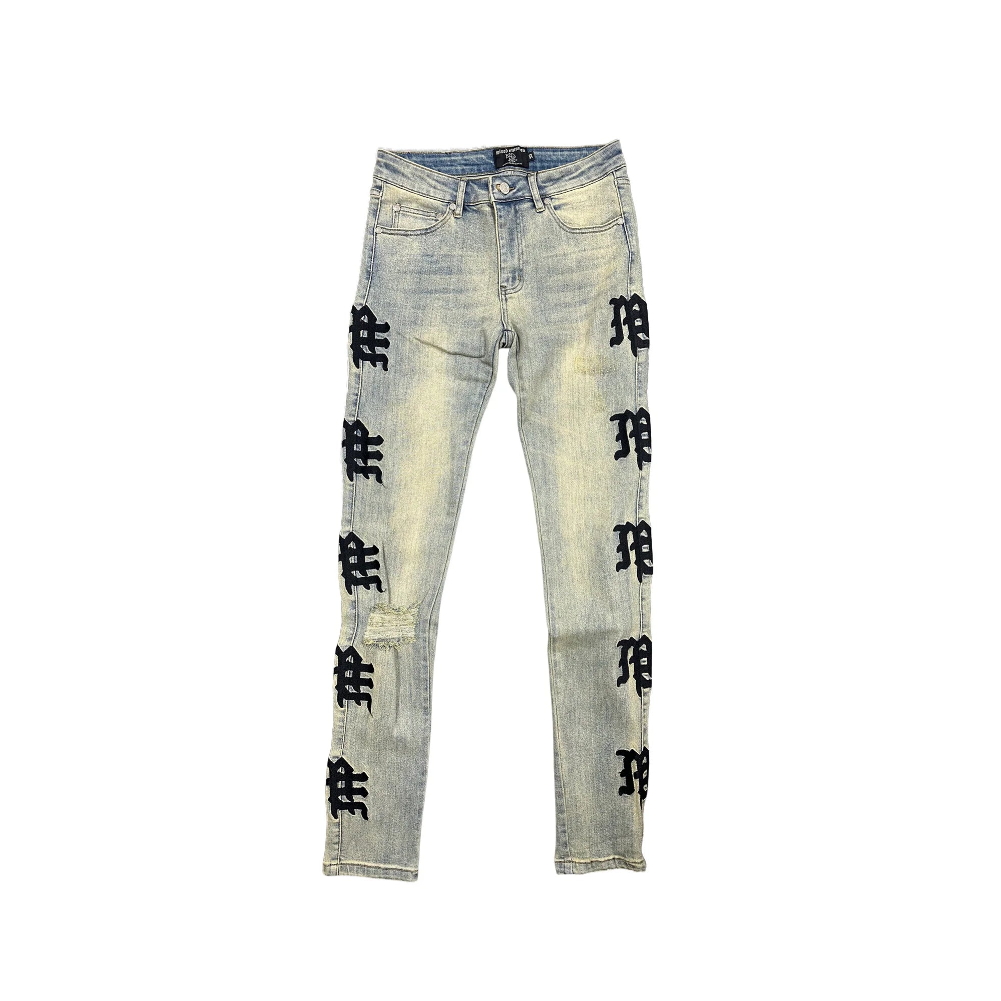 Mixed Emotion ‘Desert’ Monogram Denim