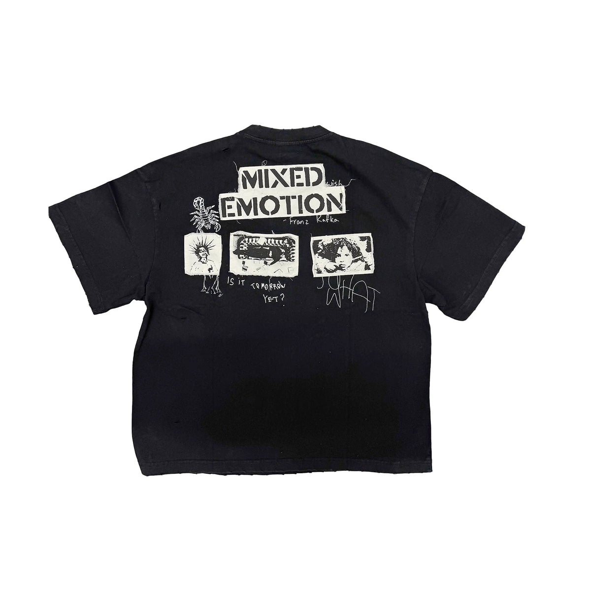 Mixed Emotion 'Stamped' T-Shirt (Black)