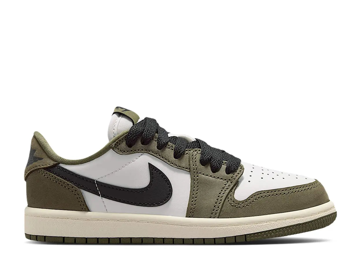 Jordan 1 Low PS 'Medium Olive' - kids