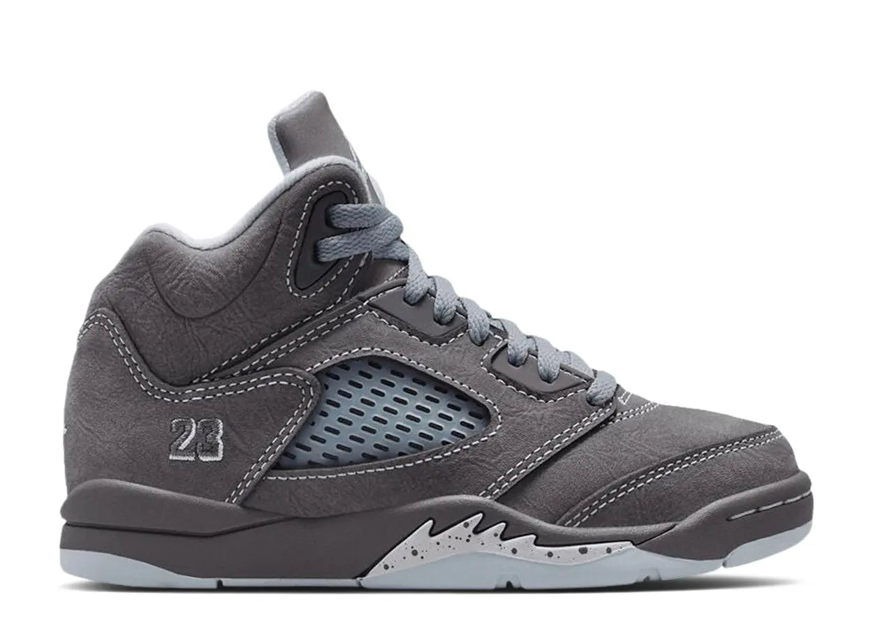 Air Jordan 5 Retro 'Wolf Grey' (PS) Kids