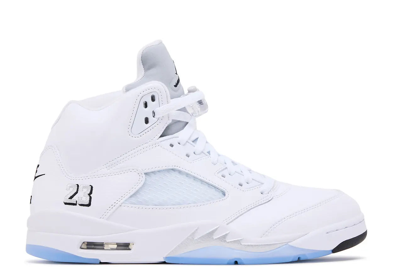Air Jordan 5 White Metallic