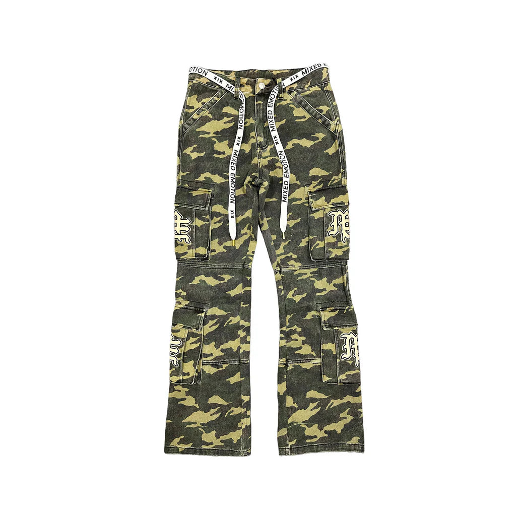 Mixed Emotion Camo Cargo Pants
