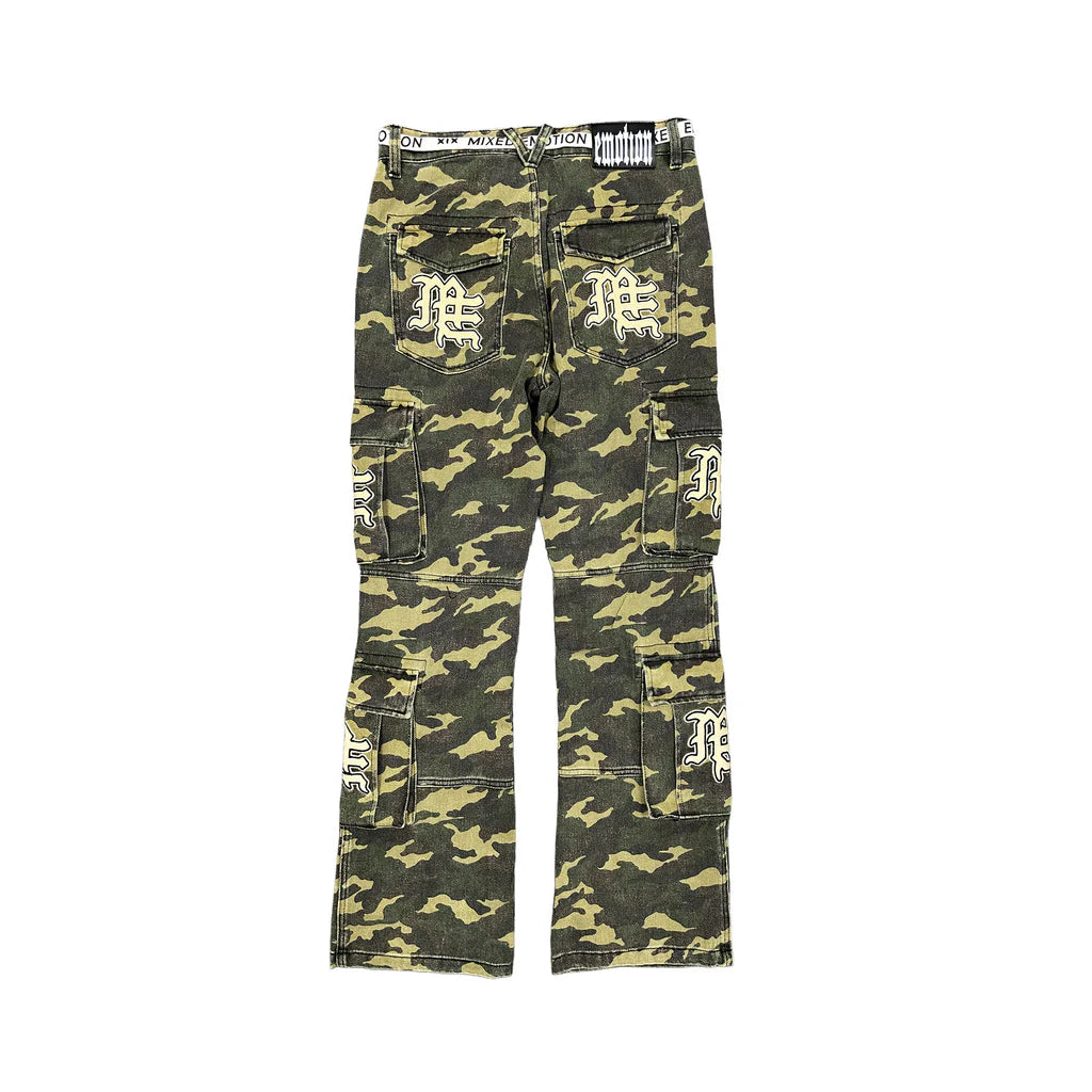Mixed Emotion Camo Cargo Pants