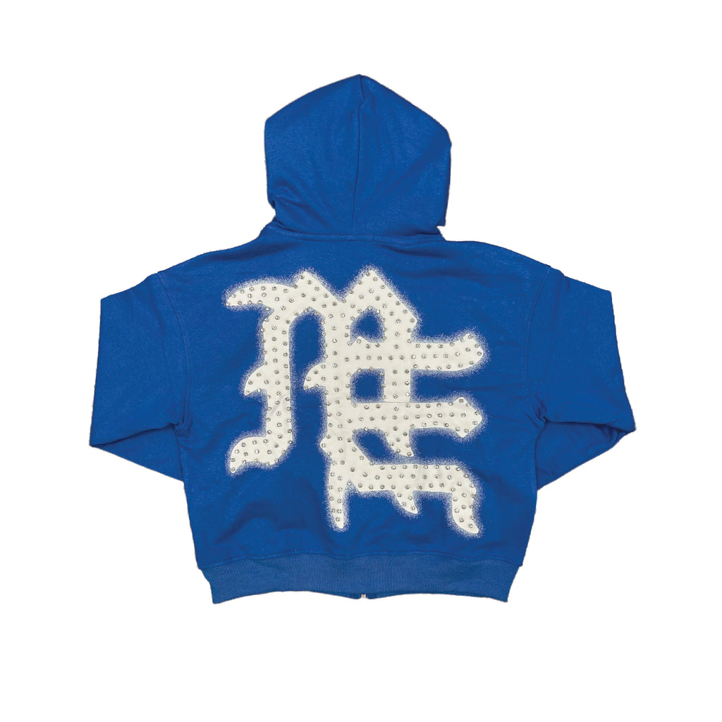 Mixed Emotion Blue End Zip Up