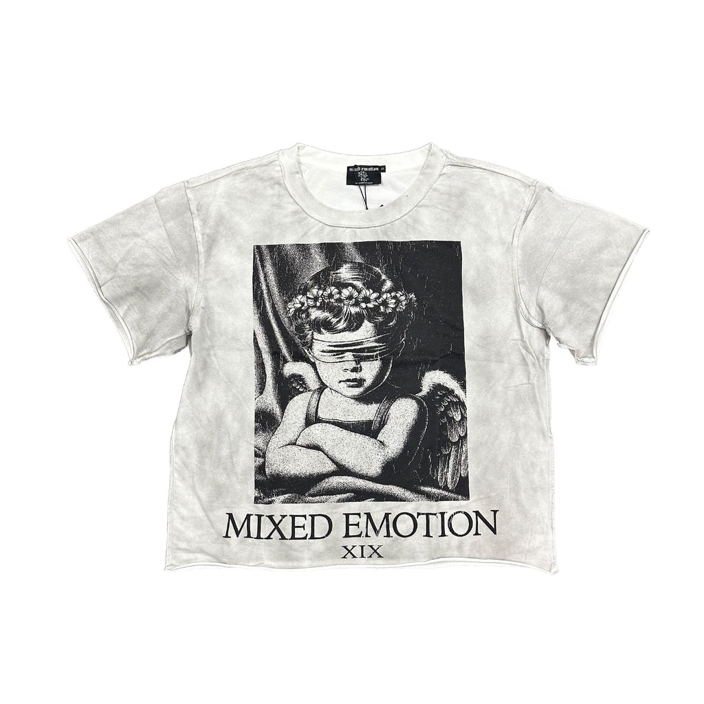 Mixed Emotion White Oversize XIX Tee