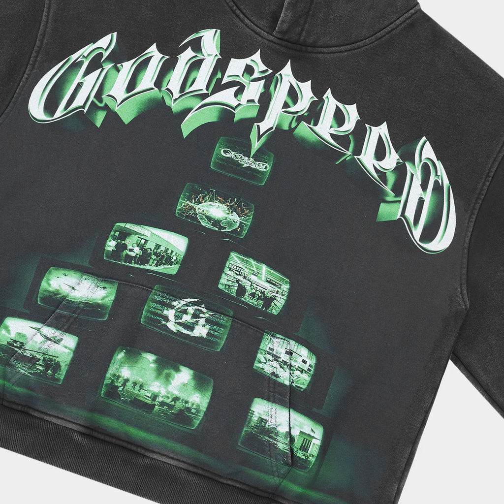 Godspeed Hoodie Overstimulation 2025 (Black Wash)