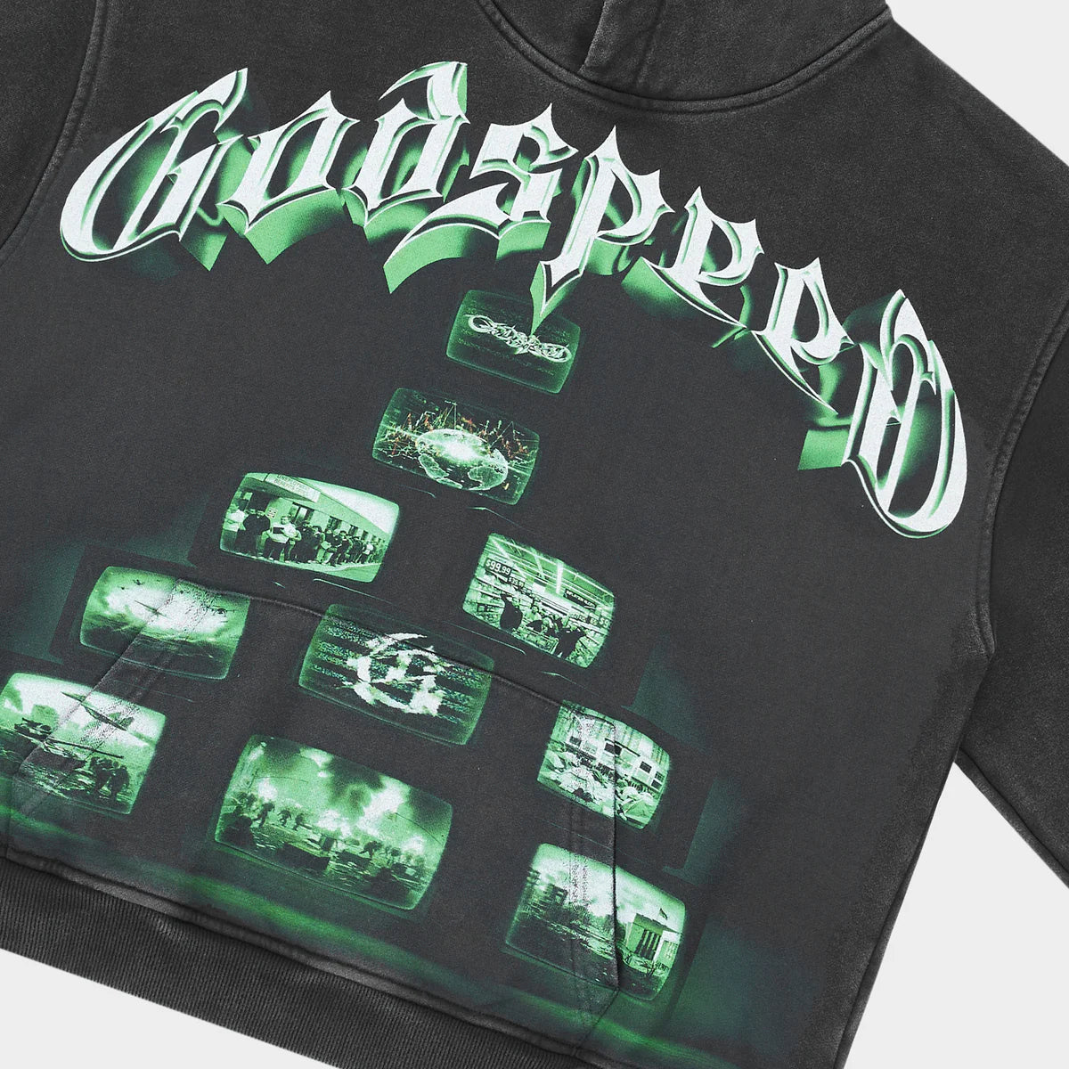 Godspeed Hoodie Overstimulation 2025 (Black Wash)
