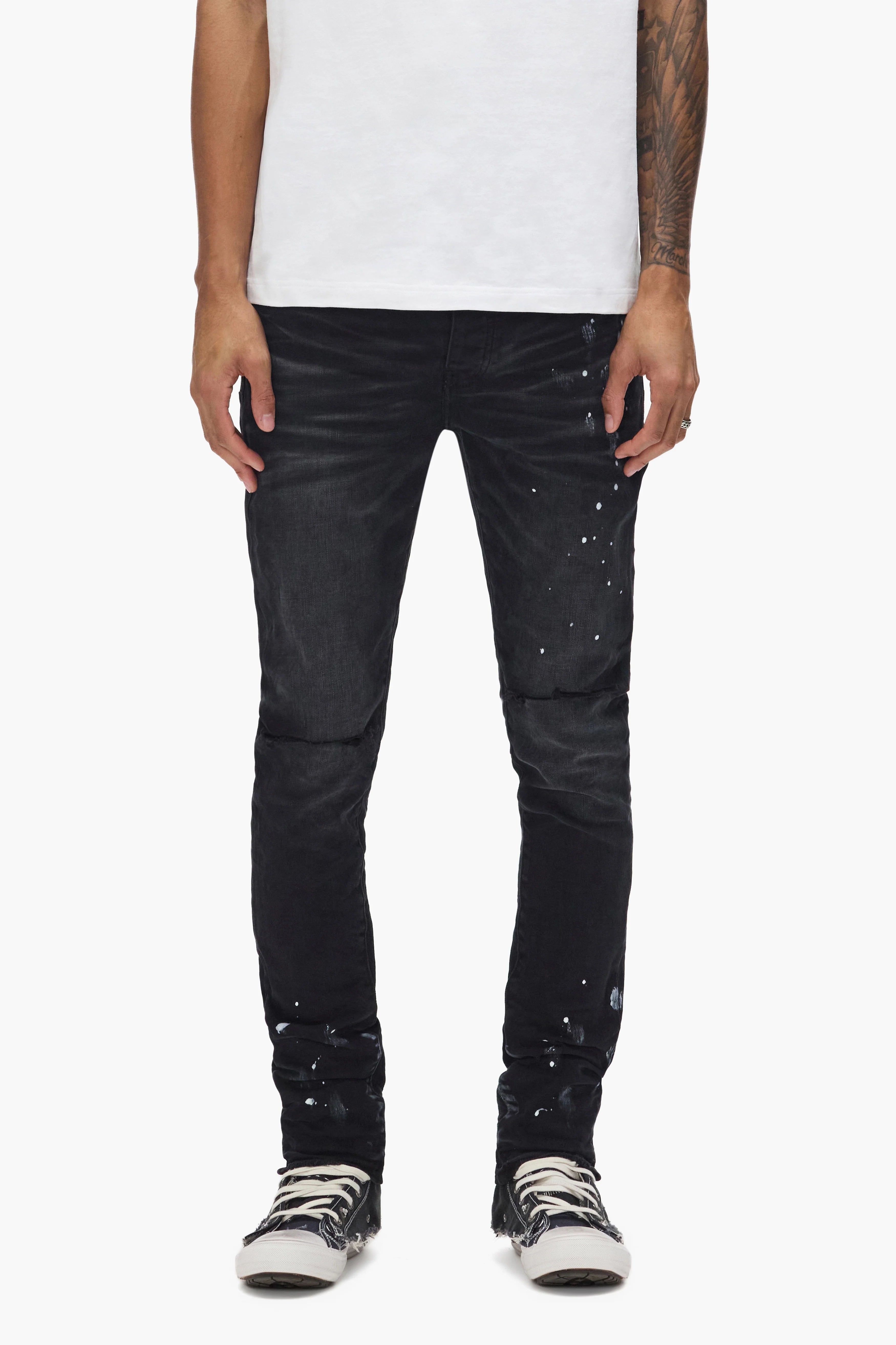 Purple Brand Jeans Black Resin Slit