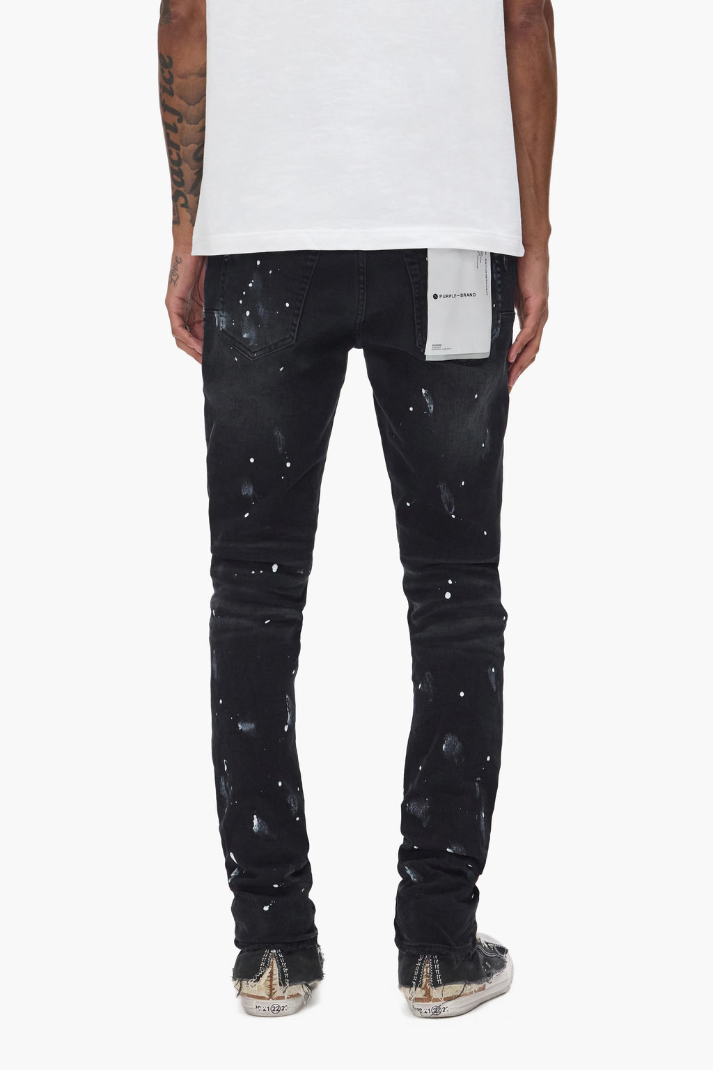 Purple Brand Jeans Black Resin Slit