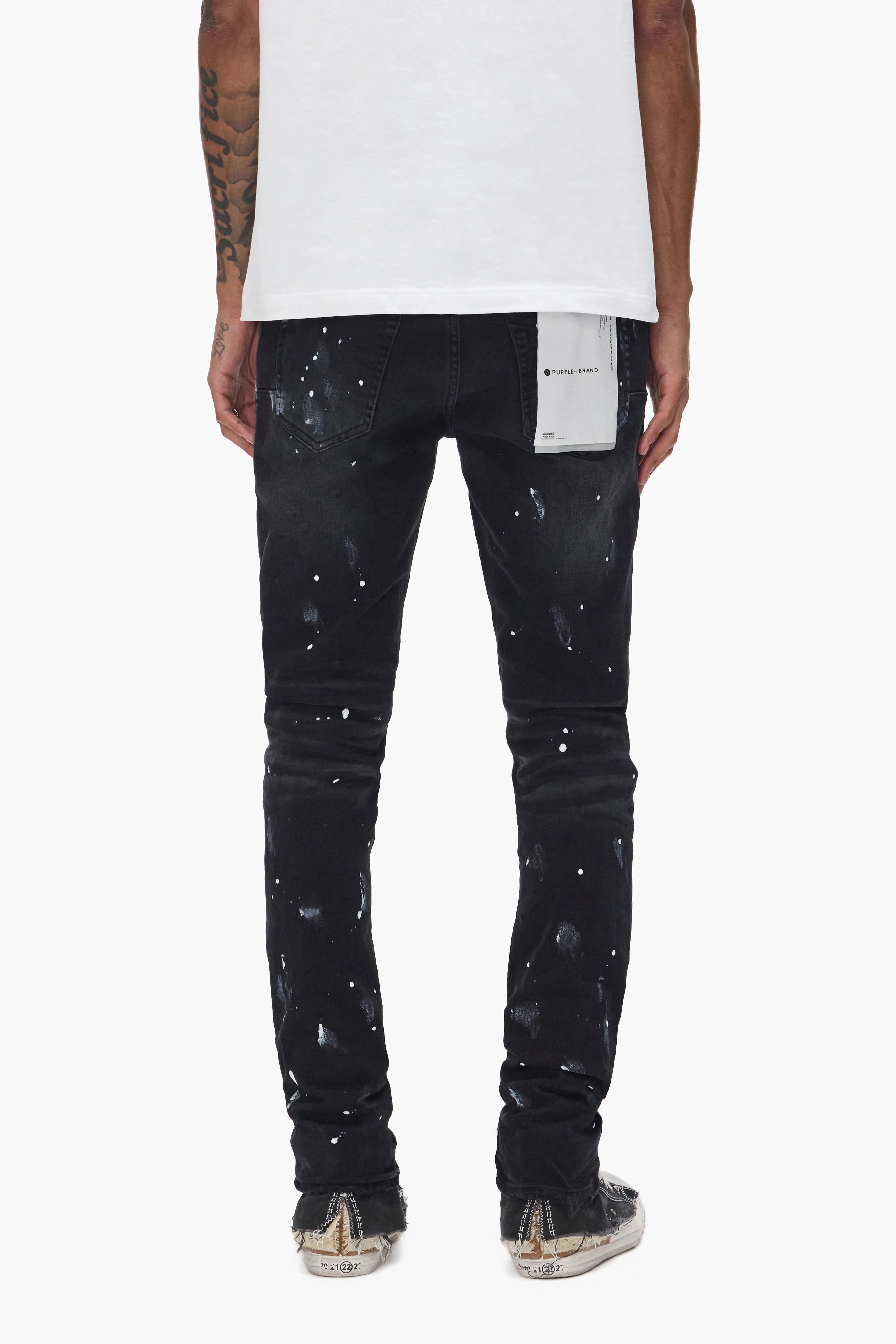 Purple Brand Jeans Black Resin Slit