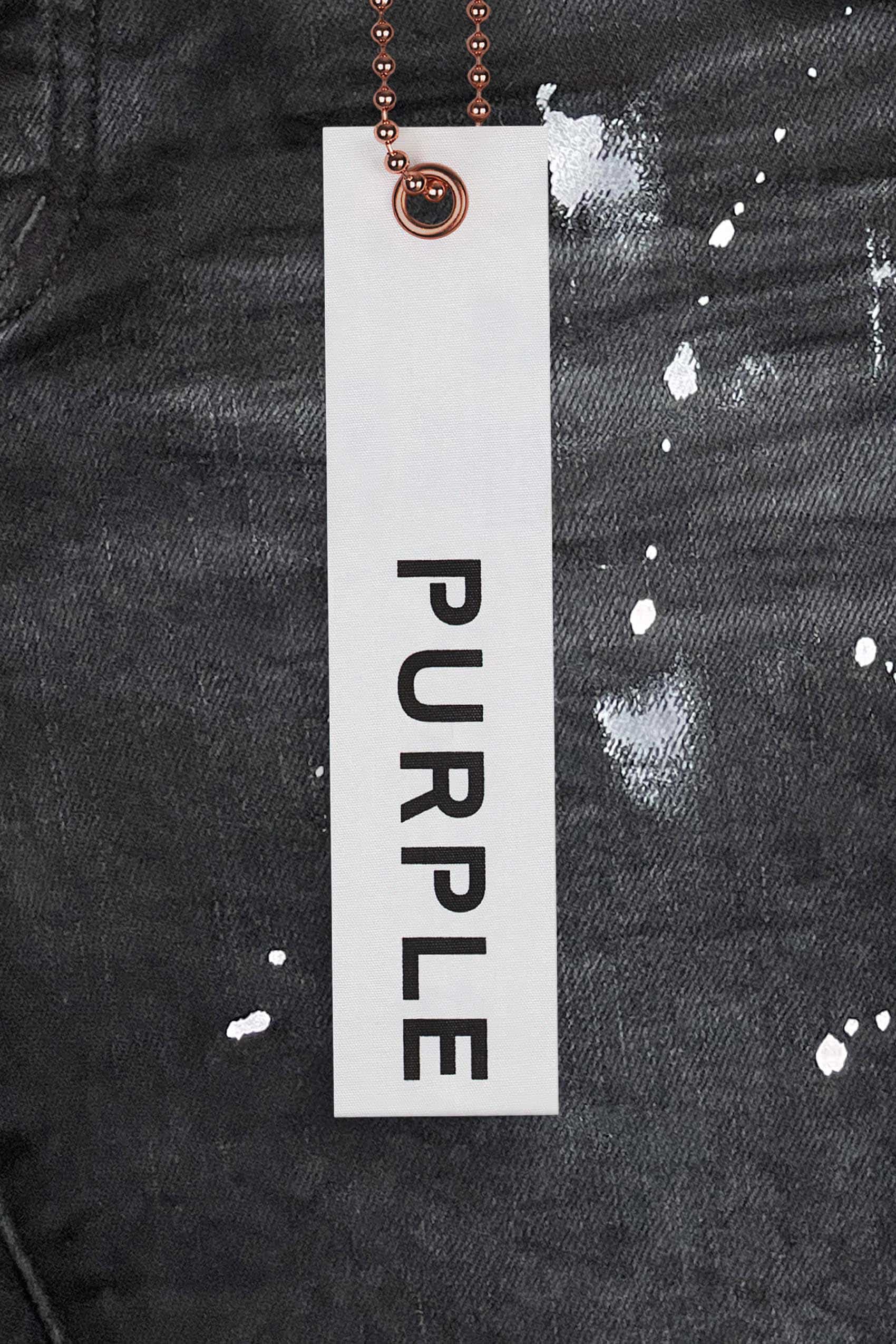 Purple Brand Jeans Black Resin Slit