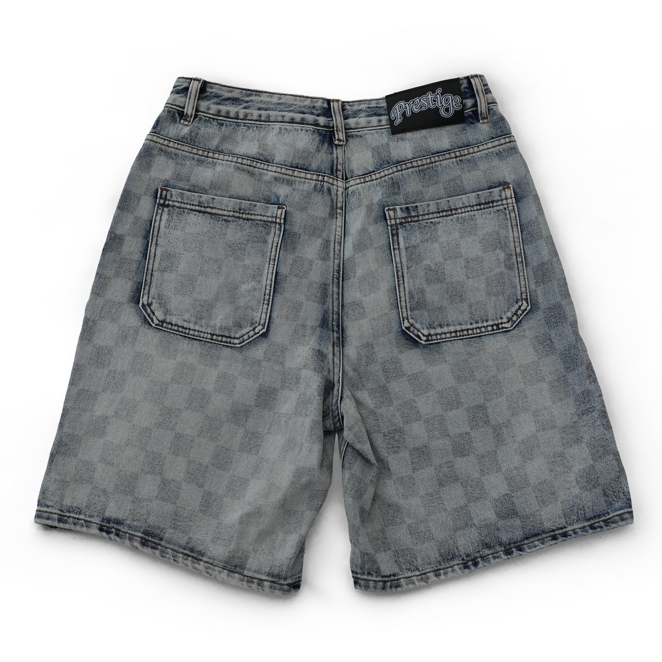Prestige Checkers Denim Shorts