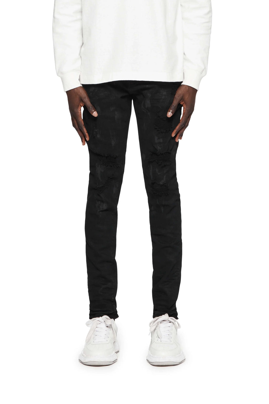 Purple Brand Jeans Black Oil Spill