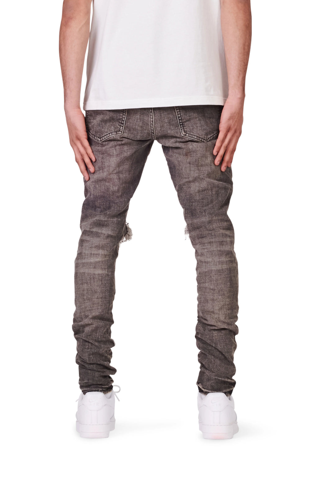 Purple Brand Jeans Grey Dirty Blow Out