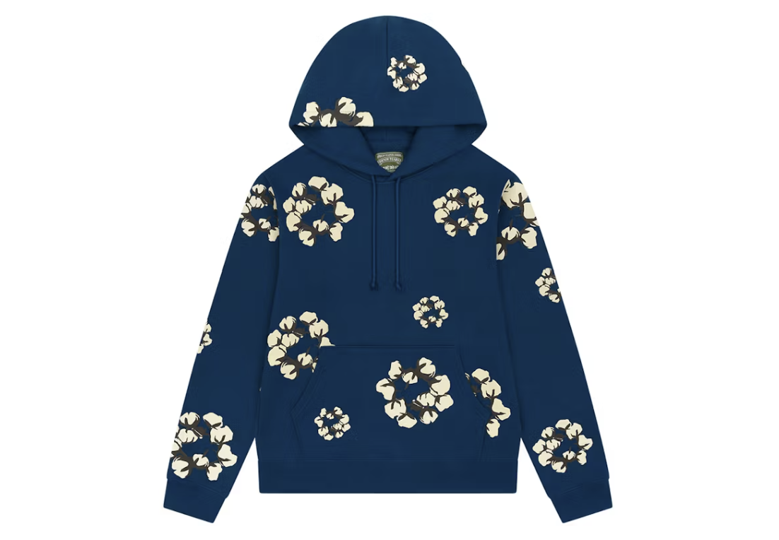 Denim Tears x CPFM Cactus Tears Wreath Hoodie Blue