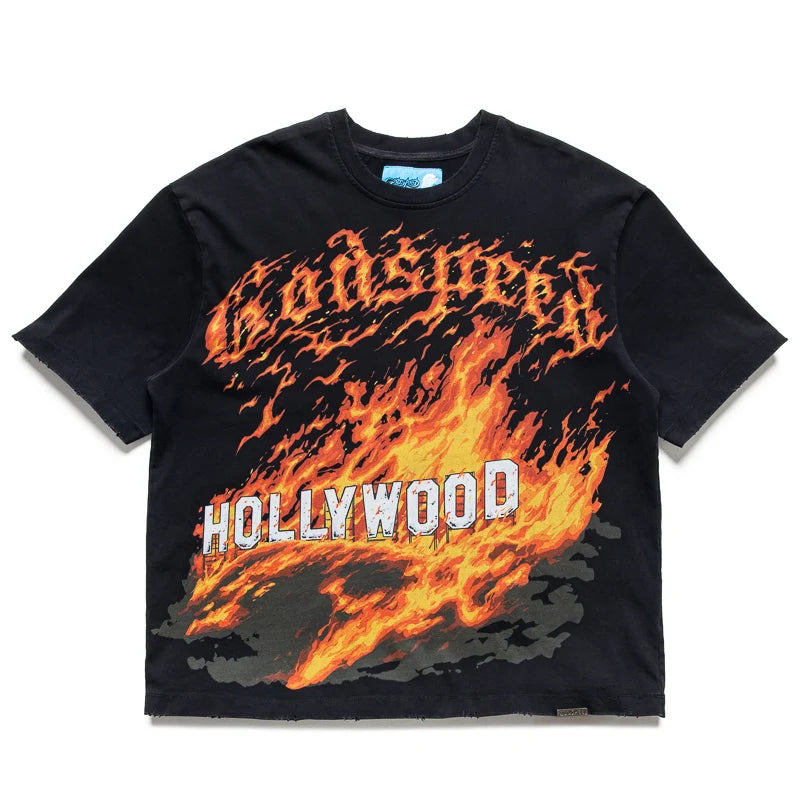 Godspeed 'Hollywood Inferno' T-Shirt (Black)