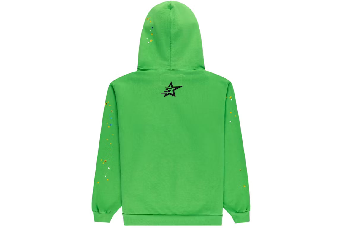 Sp5der Slime Green Punk V2 Hoodie