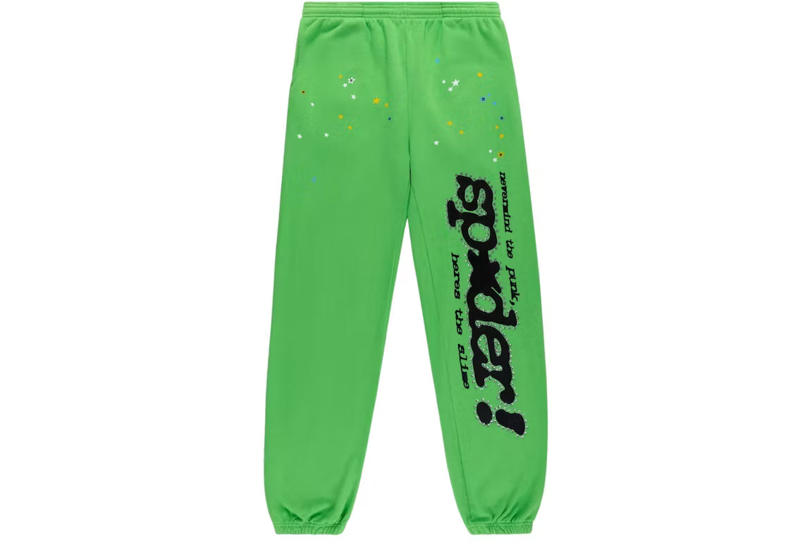 Sp5der Slime Green Punk V2 Sweatpants