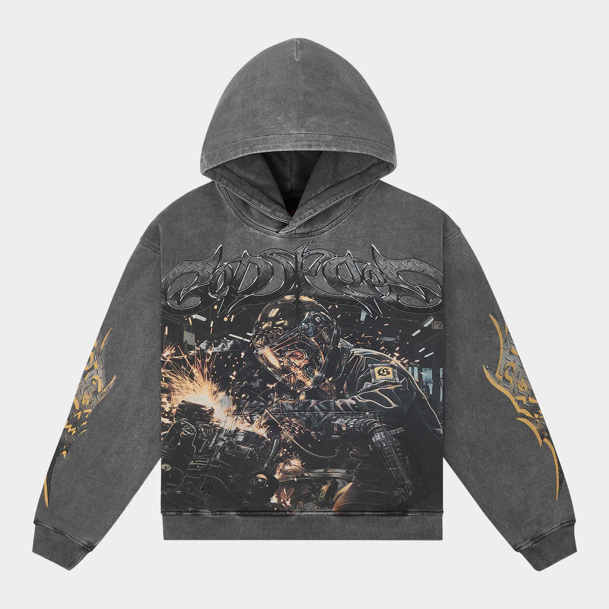 Godspeed Hoodie Steel Sharpen (Grey Wash)