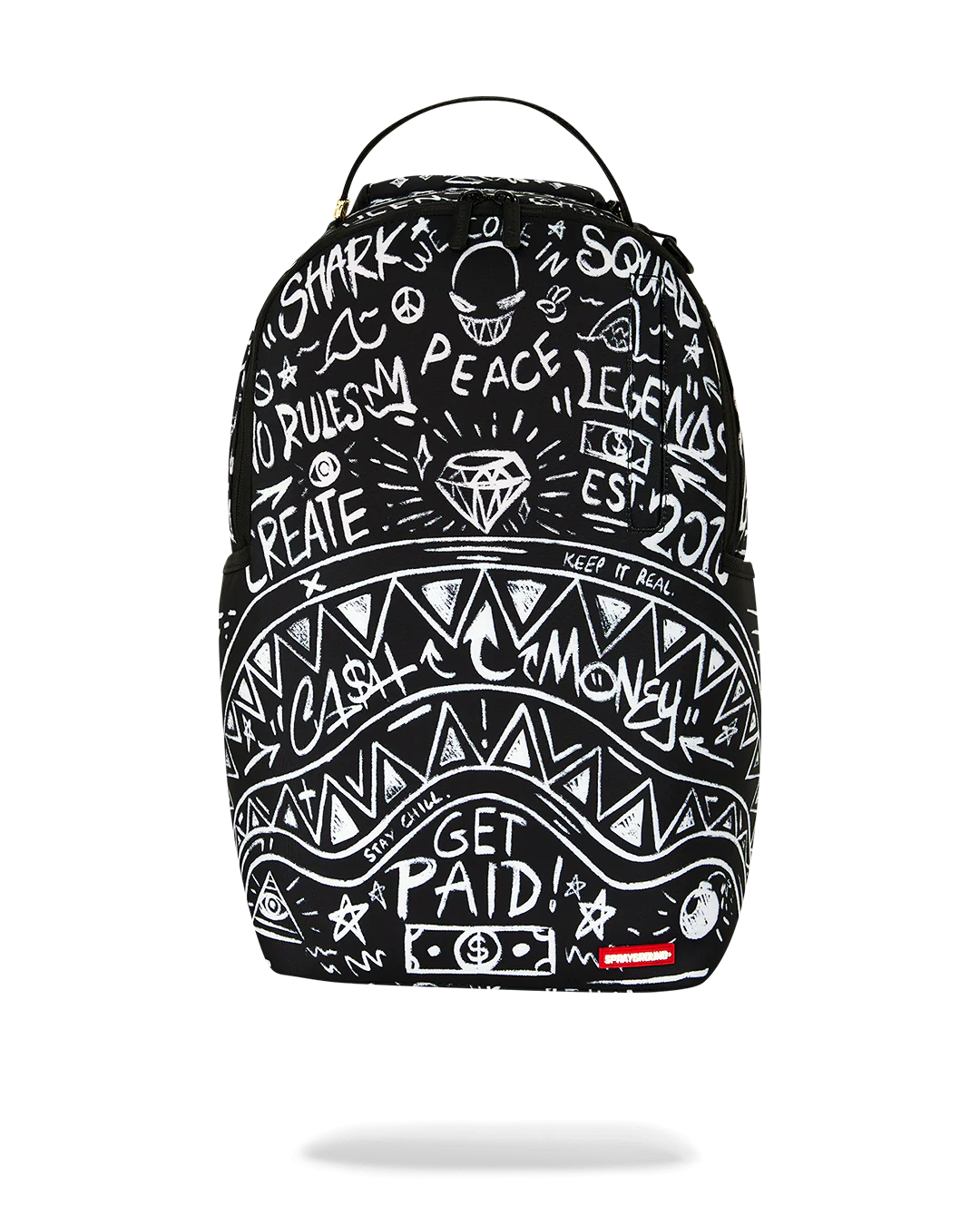 SPRAYGROUND Black Doodle Backpack