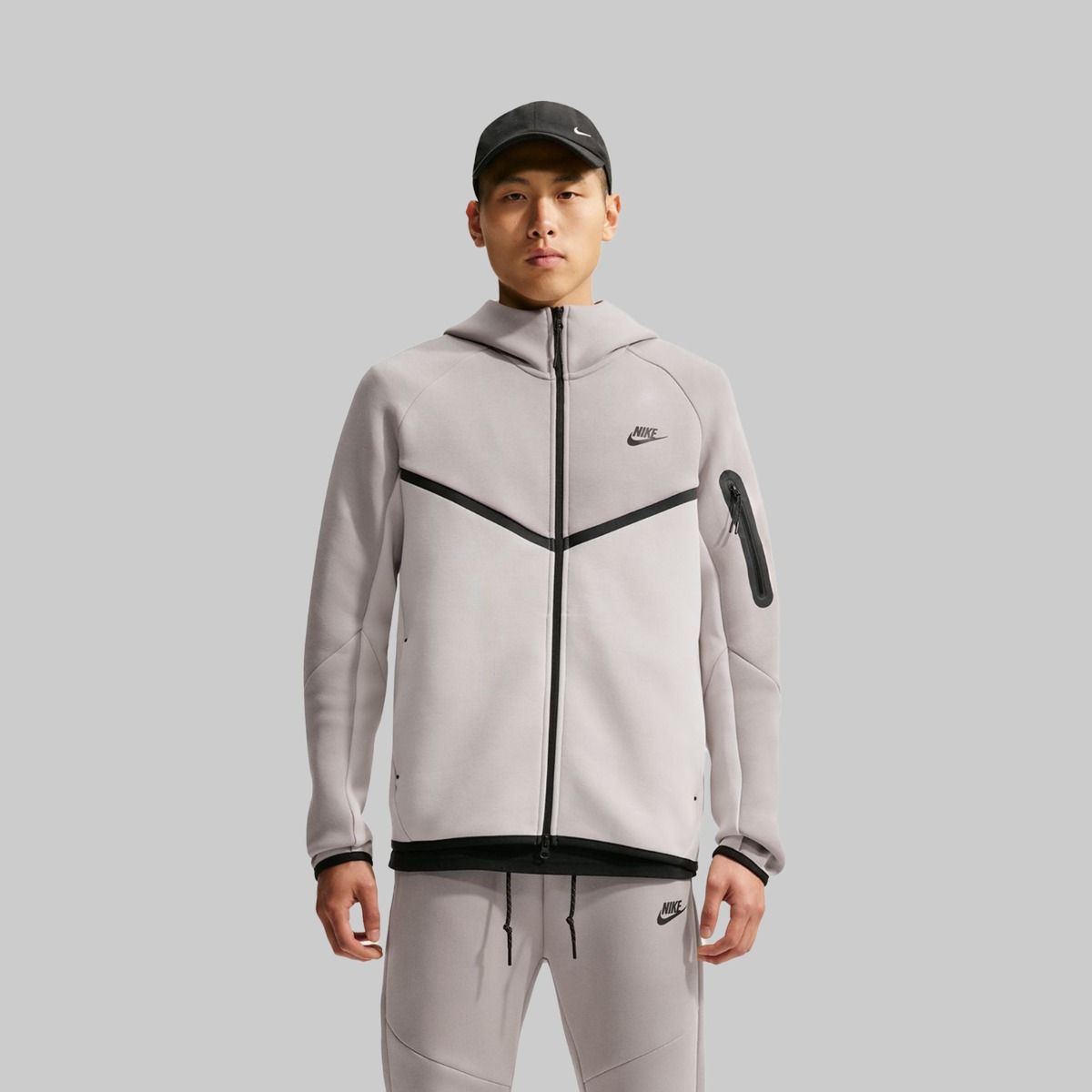 Nike Tech Fleece Windrunner  Zip-Up Hoodie (College Grey)