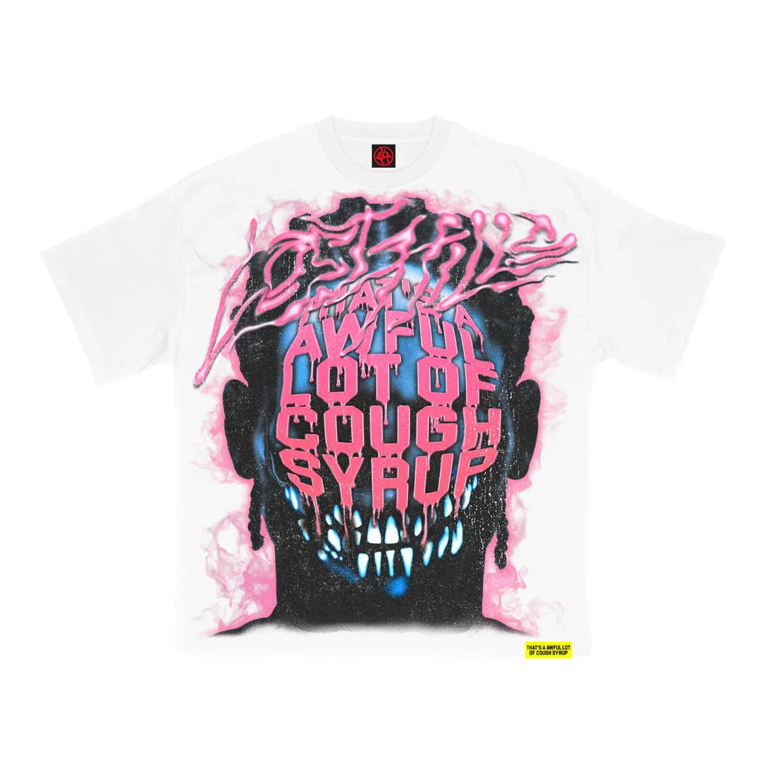 Lost In The Hills x Awful Lot Of Cough Syrup 'Head' Tee (White)