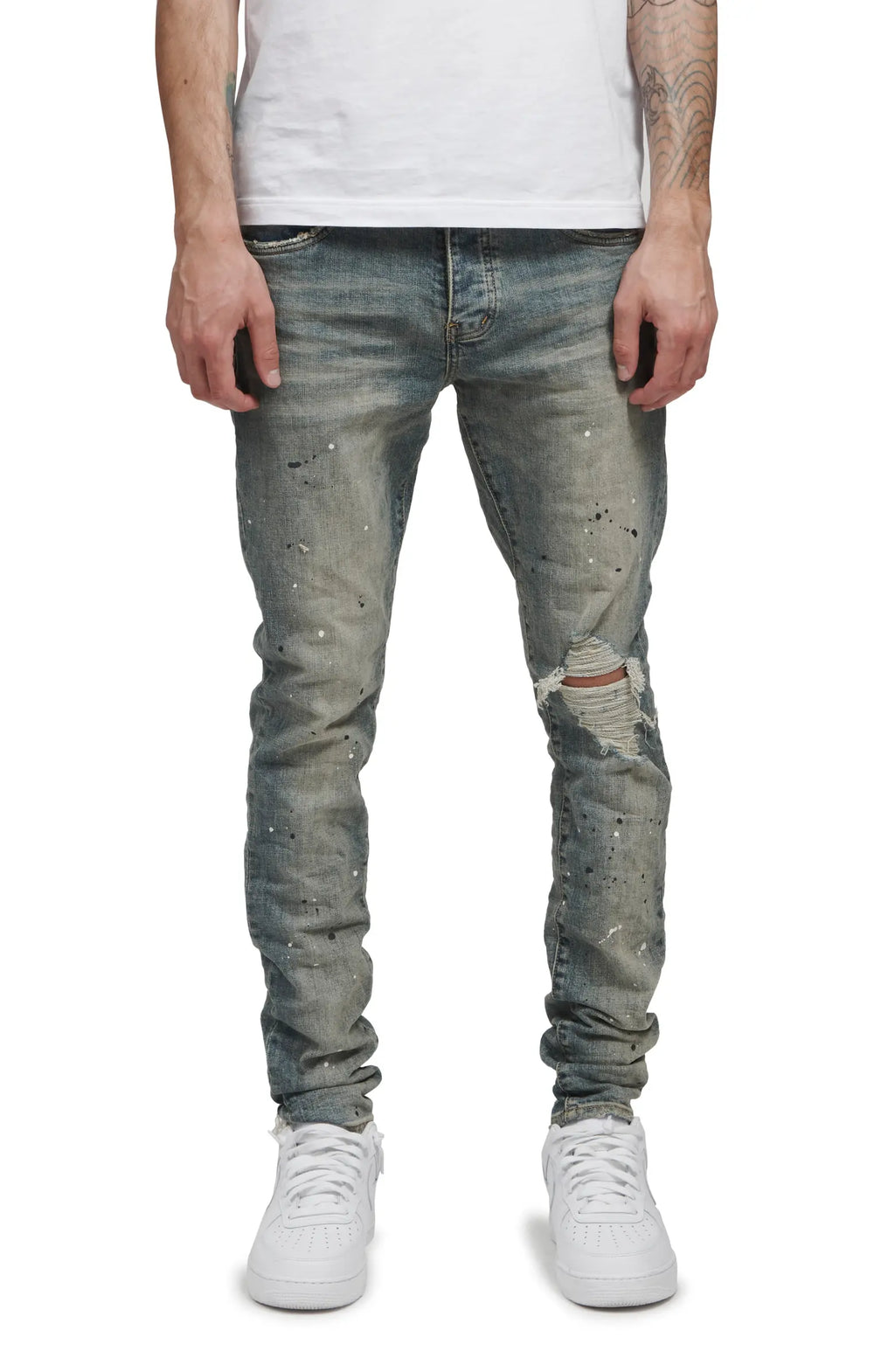 Purple Brand Jeans Mid Indigo Destroyer