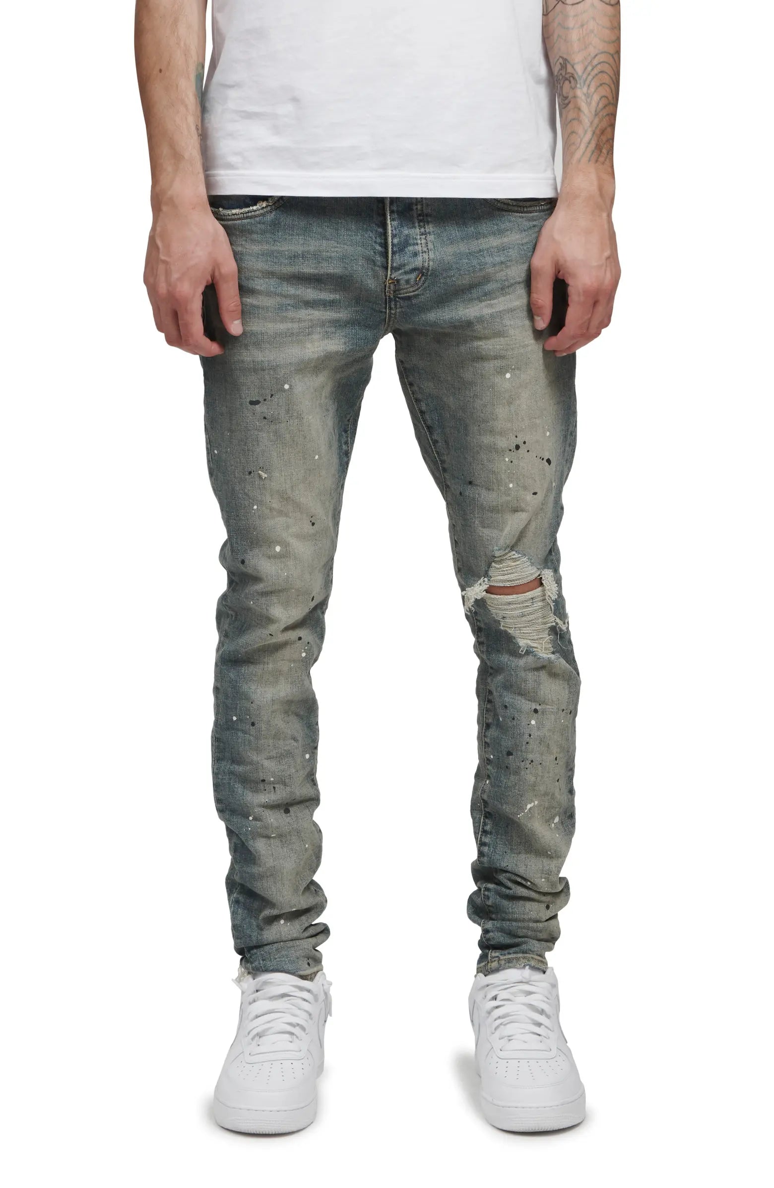 Purple Brand Jeans Mid Indigo Destroyer