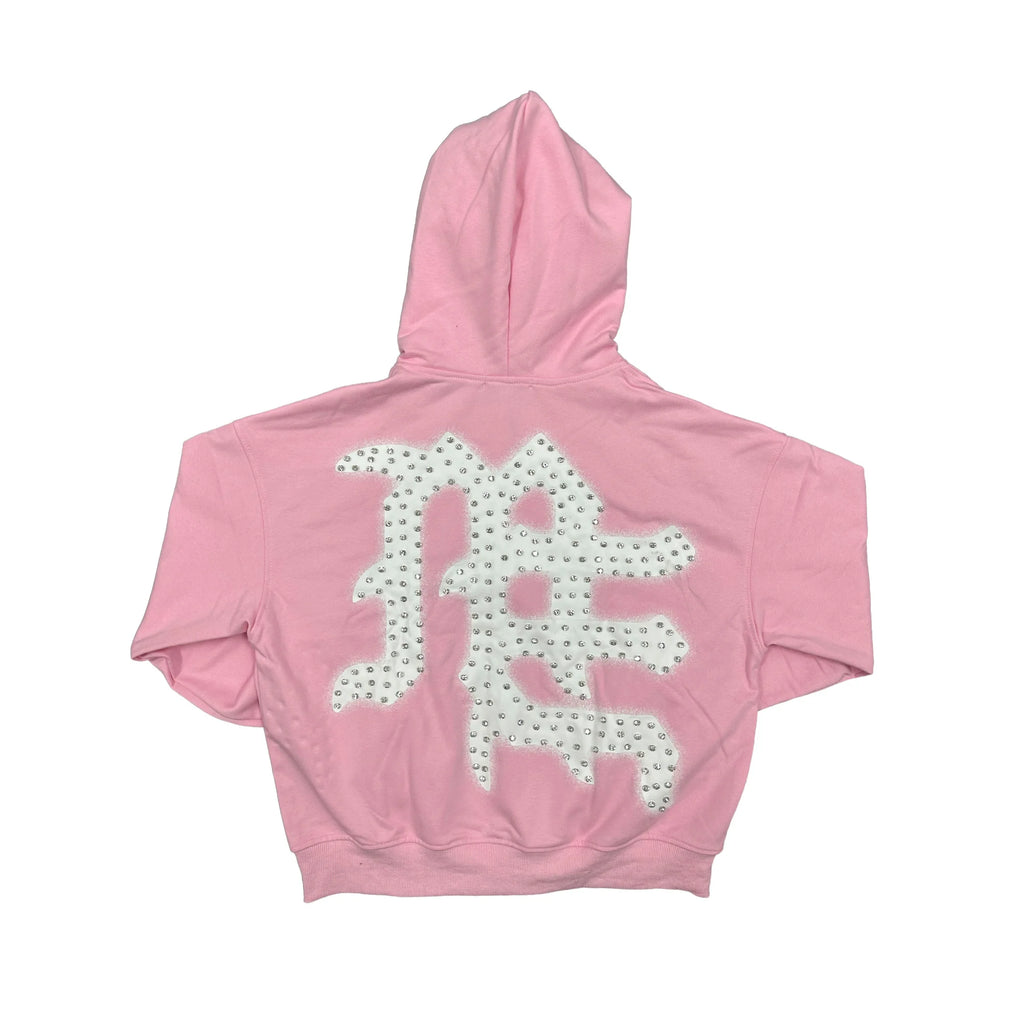 Mixed Emotion Pink 'End' Zip Up