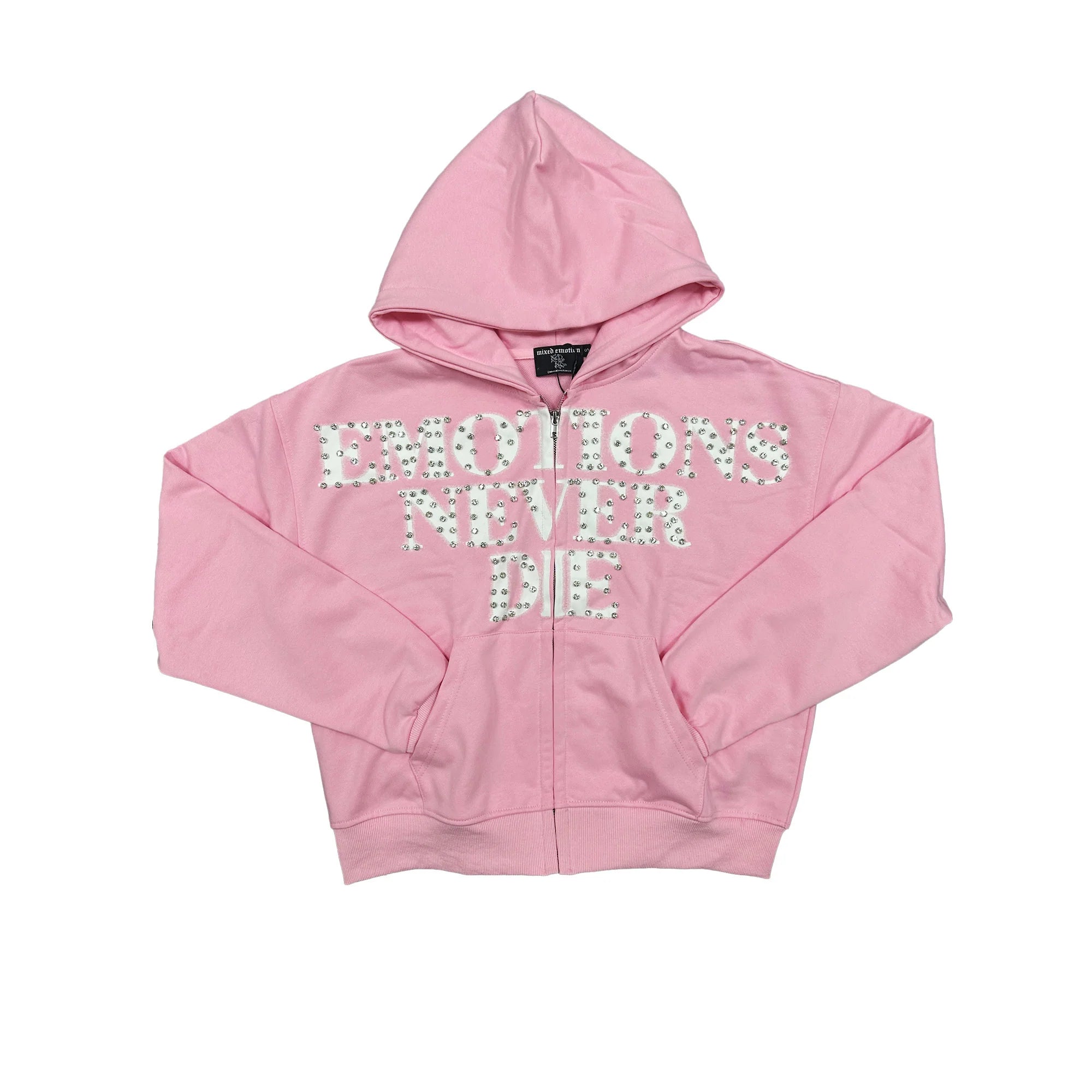 Mixed Emotion Pink 'End' Zip Up