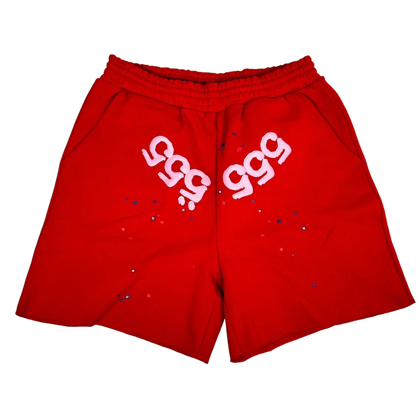 Sp5der 'Angel Number' Sweatshorts (Merlot)