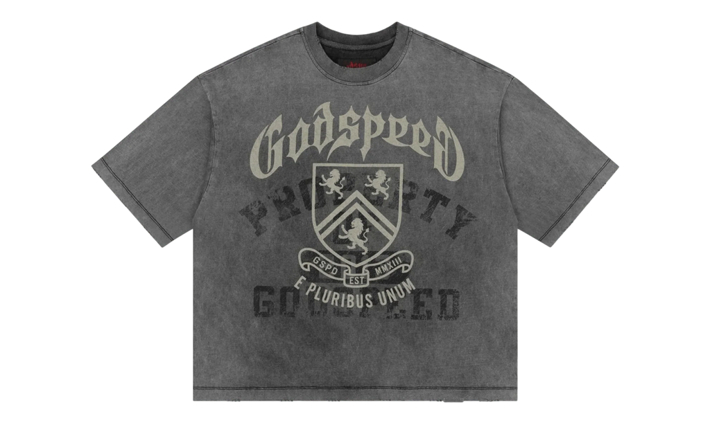 Godspeed 'Collegiate' T-Shirt (Grey Washed)