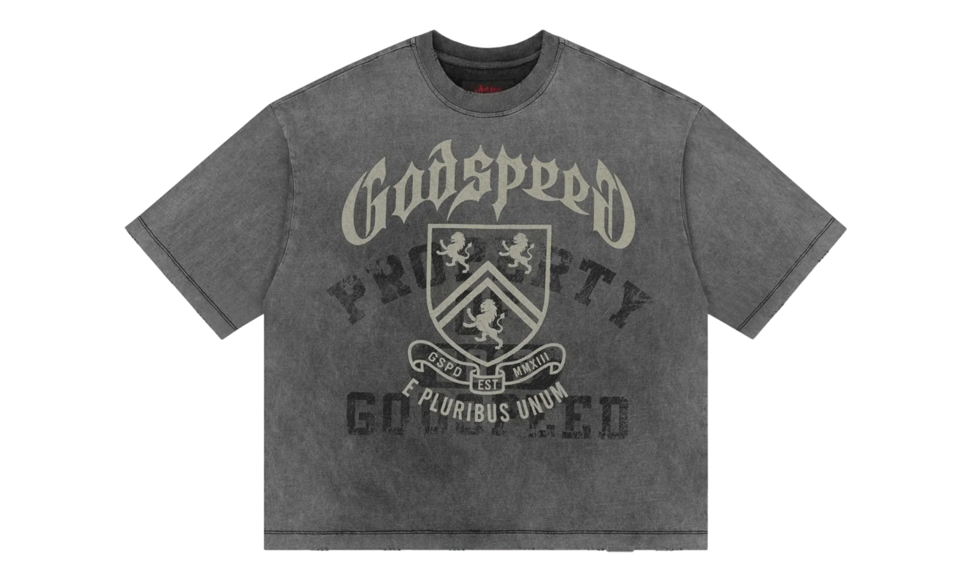 Godspeed 'Collegiate' T-Shirt (Grey Washed)